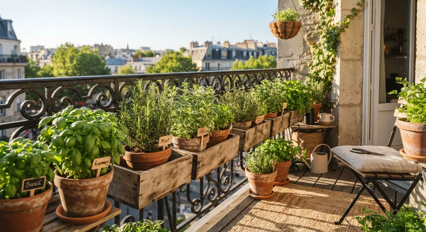 Growing Herbs on a Patio or Balcony